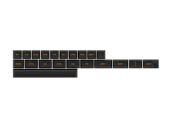 AKKO Keycap set – Carbon Retro (PBT Double-Shot/ASA Low profile/155 nút)