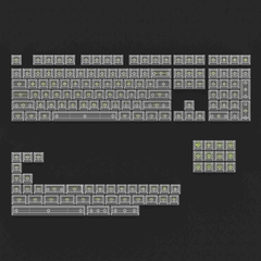 AKKO Keycap set – Clear (PC / ASA-Clear profile / 155 nút)
