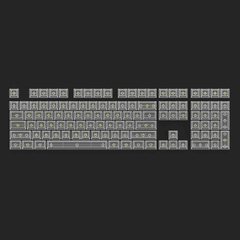 AKKO Keycap set – Clear (PC / ASA-Clear profile / 155 nút)