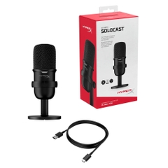 Mic thu âm HyperX SoloCast - USB Microphone (Đen)