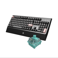 Bàn phím cơ Mojike GK1 Black Pink (AKKO sw v2 / LED trắng)