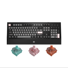 Bàn phím cơ Mojike GK1 Black Pink (AKKO sw v2 / LED trắng)