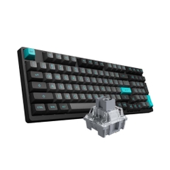 Bàn phím cơ không dây AKKO 3098B Black & Cyan