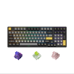 Bàn phím cơ không dây AKKO 3098N Multi-modes  Black Gold (TTC Switch)