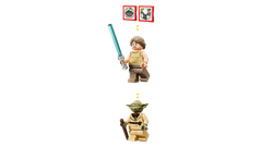 Bộ Mô Hình LEGO SMART PLAY Star Wars: Yoda's Hut and Jedi Training #75422