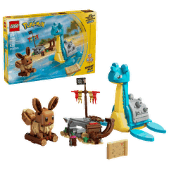 Bộ Mô Hình LEGO Smart Play Hành Trình Truy Tìm Kho Báu Cùng Eevee Và Lapras  LEGO Pokemon #72162