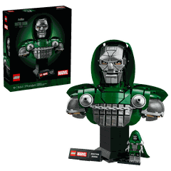 Mô Hình Lắp Ráp LEGO Marvel Mô Hình Bán Thân Doctor Doom #76345