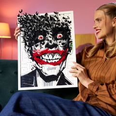 Bộ Mô Hình Lắp Ráp LEGO Tranh Treo Tường The Joker Comic Cover #67012