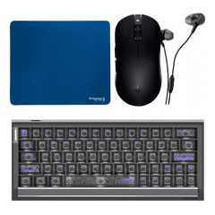Combo Đặc Nhiệm Delta Force - Chuột ATK, Phím HE RS63 Air, Lót Trashpad, Tai nghe HyperX Earbuds III S