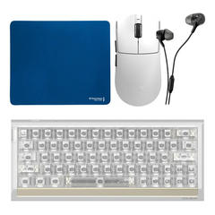 Combo Đặc Nhiệm Delta Force - Chuột ATK, Phím HE RS63 Air, Lót Trashpad, Tai nghe HyperX Earbuds III S