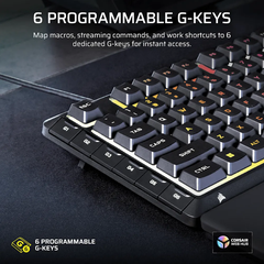 Bàn phím gaming có dây Corsair SKIFF 100 PLUS RGB