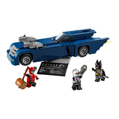 Bộ Mô Hình LEGO SUPERHEROES Batman & Batmobile vs. Harley Quinn & Mr. Freeze #76274
