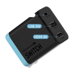 Dock Sạc Hagibis GaN 65W Cho Nintendo Switch 2 Và Switch 1 Xuất HDMI