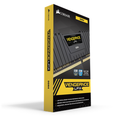 Bộ nhớ ram gắn trong Corsair DDR4 Vengeance LPX Heat spreader, 3200MHz 8GB đen