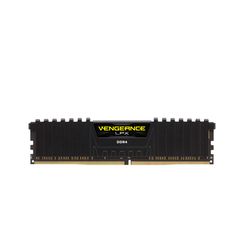 Bộ nhớ ram gắn trong Corsair DDR4 3000MHz 16GB 1x 288 DIMM, Vengeance LPX Black Heat spreader