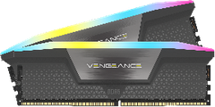 Bộ nhớ trong Corsair DDR5,6000MHz 32GB 2x32GB DIMM, VENGEANCE RGB Heatspreader, RGB LED