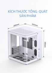 VỎ CASE JONSBO TK-1 WHITE ( MID TOWER/MÀU TRẮNG)