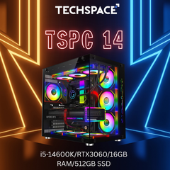 Gaming PC TSPC 14 (i5-14600K/RTX3060 12GB/16GB RAM DDR4 /512GB SSD)