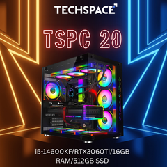 Gaming PC TSPC 20 (i5-14600KF/RTX3060Ti 8GB/16GB RAM DDR4 /512GB SSD)
