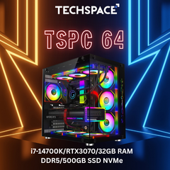 Gaming PC TSPC 63 (i7-14700K/RTX3070/32GB RAM DDR5/500GB SSD NVMe)