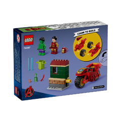 Bộ Mô Hình LEGO SUPERHEROES Iron Man với Xe Máy & The Hulk #76287