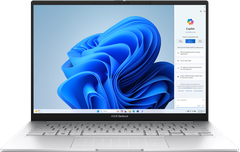 Laptop Asus Zenbook 14 Oled UX3405 2025 Ultra 9 285H RAM 32GB SSD 1TB 14" 3K OLED 120Hz Foggy Silver (Bạc Ánh Kim)