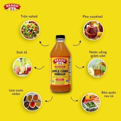 GIẤM TÁO HỮU CƠ BRAGG 473 ML