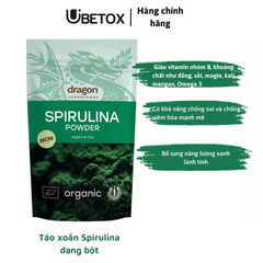 Bột tảo xoắn Spirulina hữu cơ 200g Dragon superfood