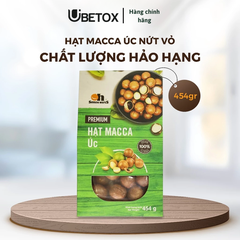 Hạt macca Úc nứt vỏ 454g
