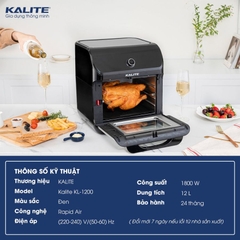 Nồi chiên không dầu Kalite KL-1200