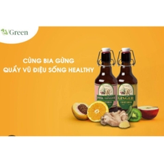 Bia gừng vàng Vgreen không độ