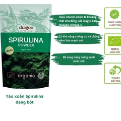 Bột tảo xoắn Spirulina hữu cơ 200g Dragon superfood