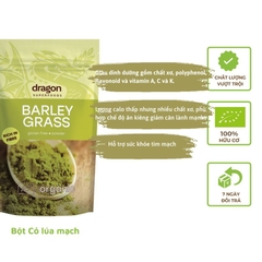 Bột cỏ lúa mạch hữu cơ 150gr Barley Grass Dragon Superfood