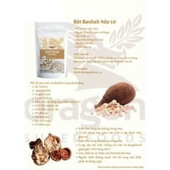 Bột Baobab Hữu Cơ 100gr Dragon Superfood