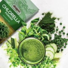 Bột tảo Chlorella hữu cơ 200g Dragon superfood