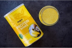 Bột protein shake thực vật hữu cơ vị Chuối và dừa Dragon Superfoods 450gr
