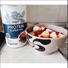 Bột protein shake thực vật hữu cơ vị Super mix (4 loại hạt) Dragon Superfoods 450gr