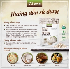Hạt ý dĩ hữu cơ C’lavie gói 200g
