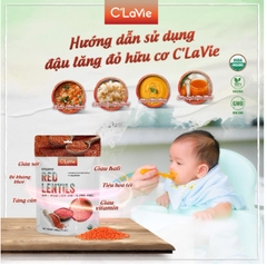 Đậu lăng đỏ hữu cơ 200gr - C'LaVie