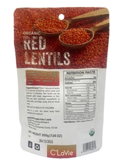 Đậu lăng đỏ hữu cơ 200gr - C'LaVie