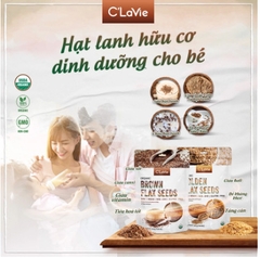 Hạt lanh nâu hữu cơ 200gr - C'LaVie
