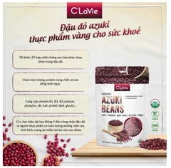 Đậu đỏ azuki hữu cơ 200gr - C'LaVie