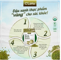 Đậu xanh hữu cơ 200gr - C'LaVie