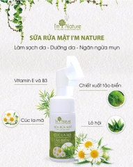 Sữa rửa mặt đầu cọ 100ml - I'm Nature
