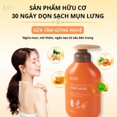 Sữa Tắm Hữu Cơ Gừng Nghệ - Cỏ Cây Hoa Lá