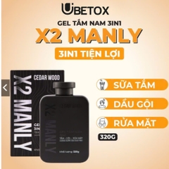 Sữa Tắm Nam x2 Manly - Cỏ Cây Hoa Lá 320gr