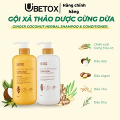 Combo Dầu Gội Xả Gừng Dừa 650gr - Cỏ Cây Hoa Lá