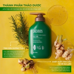 Sữa tắm thảo dược Địa Liền - Cỏ Cây Hoa Lá Hương Thơm Tỉnh Thức Mọi Giác Quan 500g