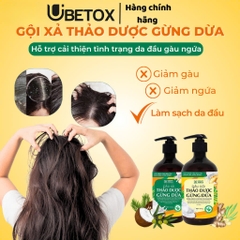 Combo Gội Xả Thảo Dược Gừng Dừa - Cỏ Cây Hoa Lá
