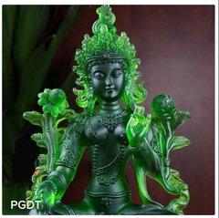 LỤC ĐỘ MẪU GREEN TARA bằng đá liuli